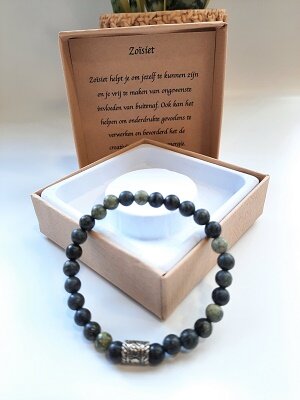 Dames natuursteen armband Zo&iuml;siet