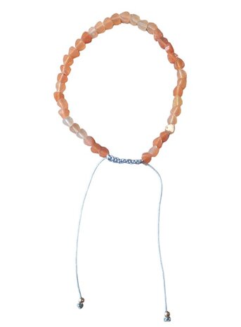 Honing Jade hartjes armband van natuursteen