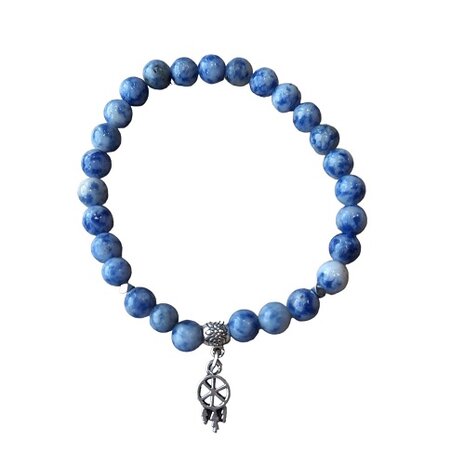 Sodaliet dromenvanger natuurstenen armband