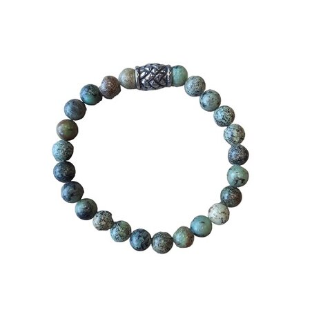 Afrikaans Turquoise met vlechtkraal