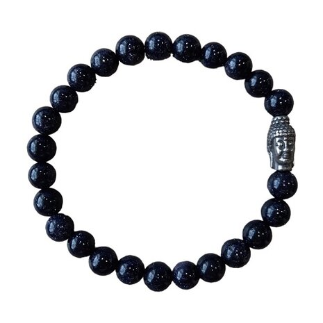 Heren armband van natuursteen Blauwvloed
