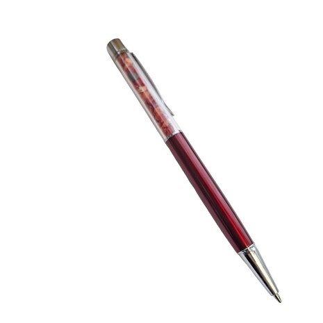 Pen met natuursteen Koraal
