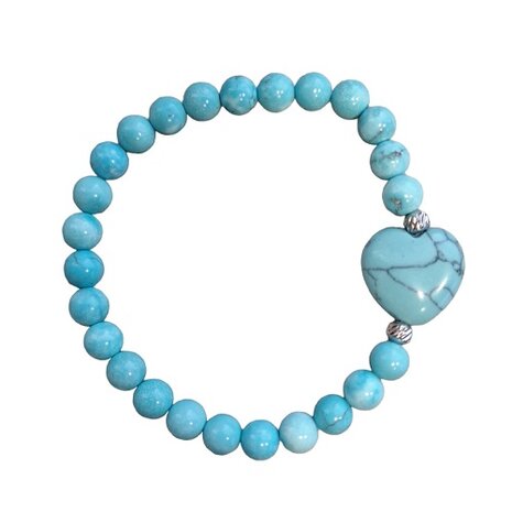 Dames armband met natuursteen Turquoise