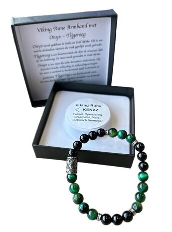 Heren armband met Viking kraal