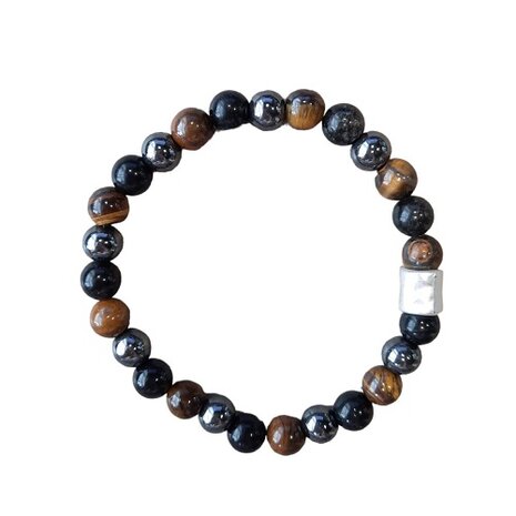 Balanced Power natuurstenen heren armband