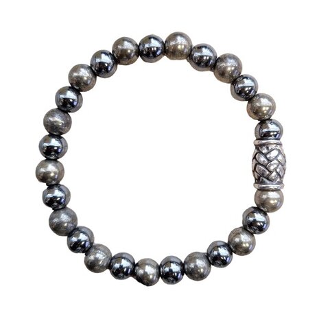 Pyriet en Hematiet heren armband