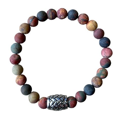 Picasso Jaspis natuurstenen dames armband