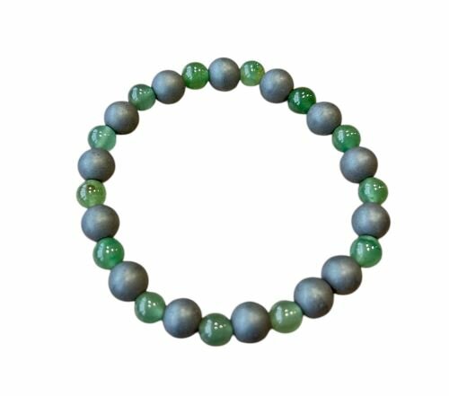 Dames armband met Aventurijn en Hematiet