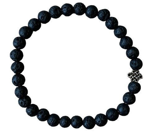 Dames armband met Lava steen