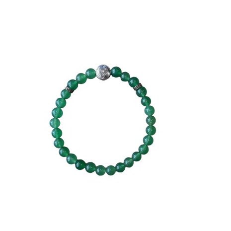 Dames armband Jade met Flower of Life kraal