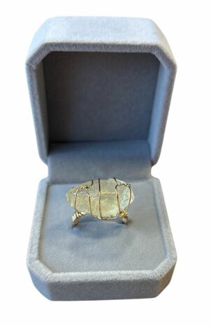 Ring met natuursteen Citrien