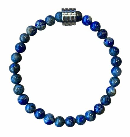 Lapis Lazuli dames armband met 4 ringen kraal
