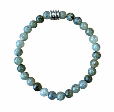 Labradoriet natuurstenen armband