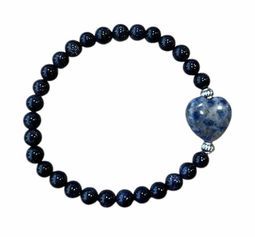 Blauwvloed met Sodaliet hart