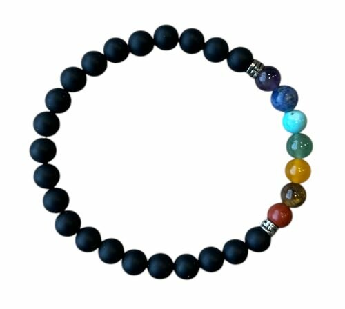 Chakra armband met natuursteen Onyx