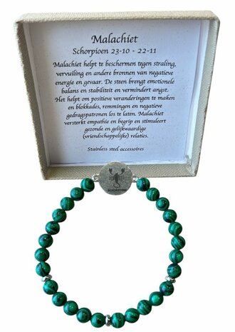 Armband met sterrenbeeld Schorpioen