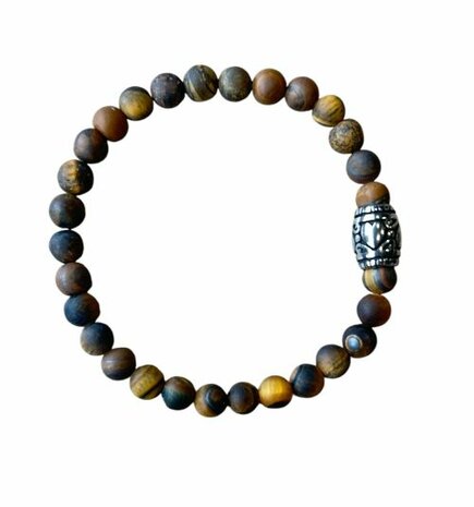 Matte Tijgeroog dames armband