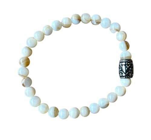 Parelmoer dames armband met basic kraal