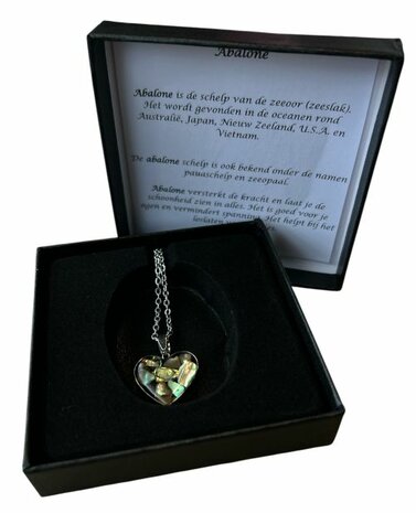 Ketting met hartje van Abalone