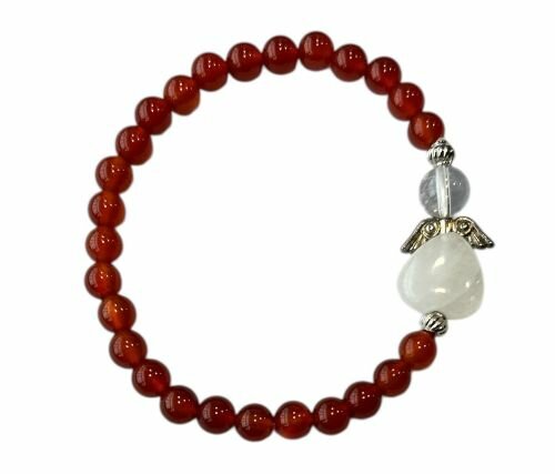 Carneool armband met beschermengel